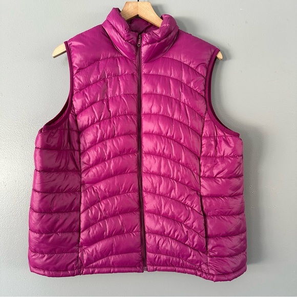 Old Navy Jackets & Blazers - Old Navy 100% Nylon Puffer Vest | Purple